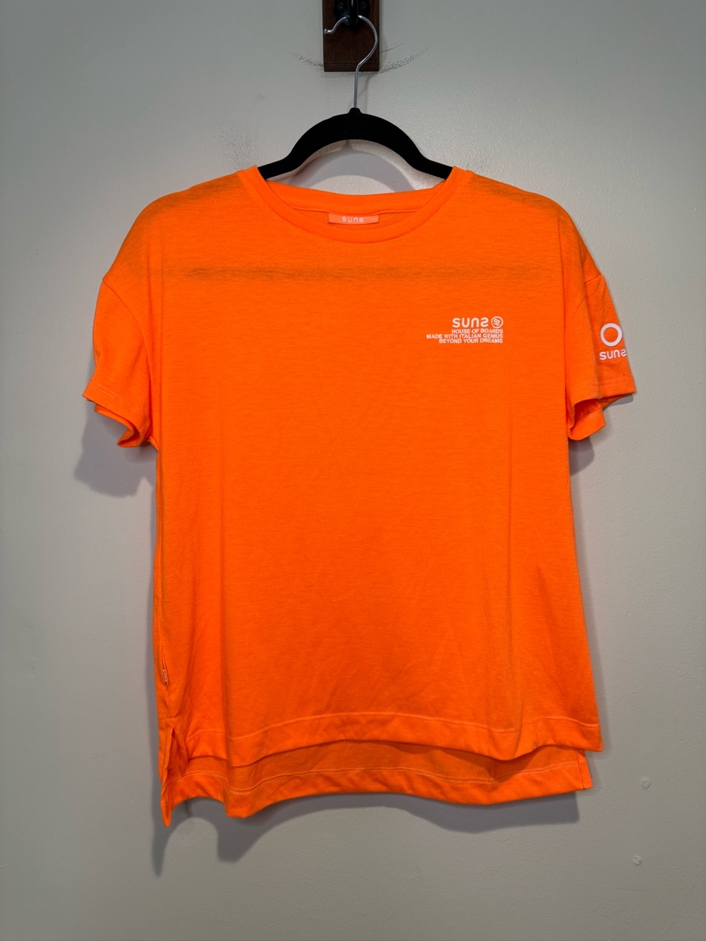 SUNS BOARDS SUNSBOARDS House of Boards Orange t-shirt XS made in ITALY